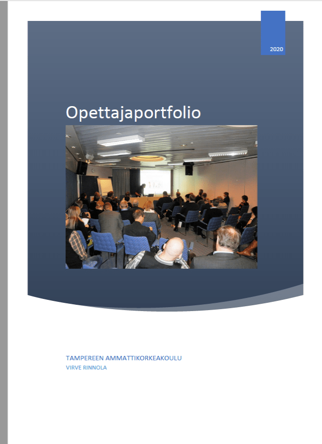 Opettajaportfolion kansilehti